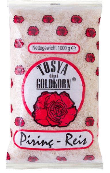 TOSYA Goldkorn Güllü Parboiled Reis 1 kg